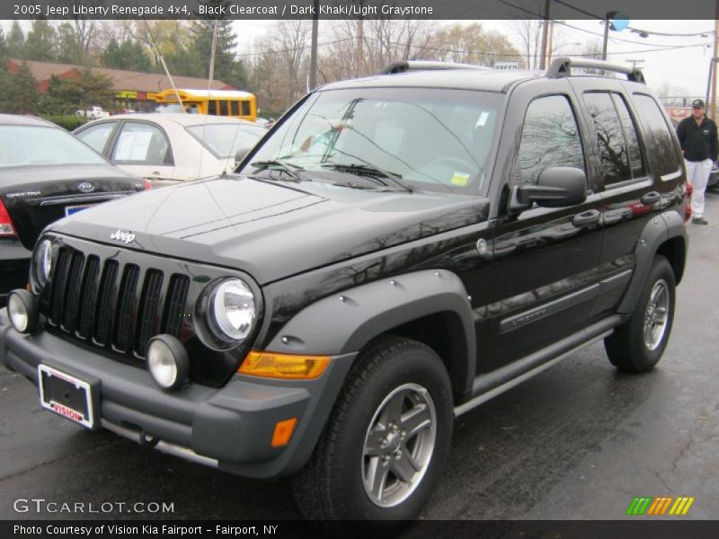 Black Clearcoat / Dark Khaki/Light Graystone 2005 Jeep Liberty Renegade 4x4