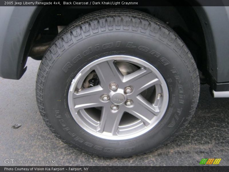 Black Clearcoat / Dark Khaki/Light Graystone 2005 Jeep Liberty Renegade 4x4