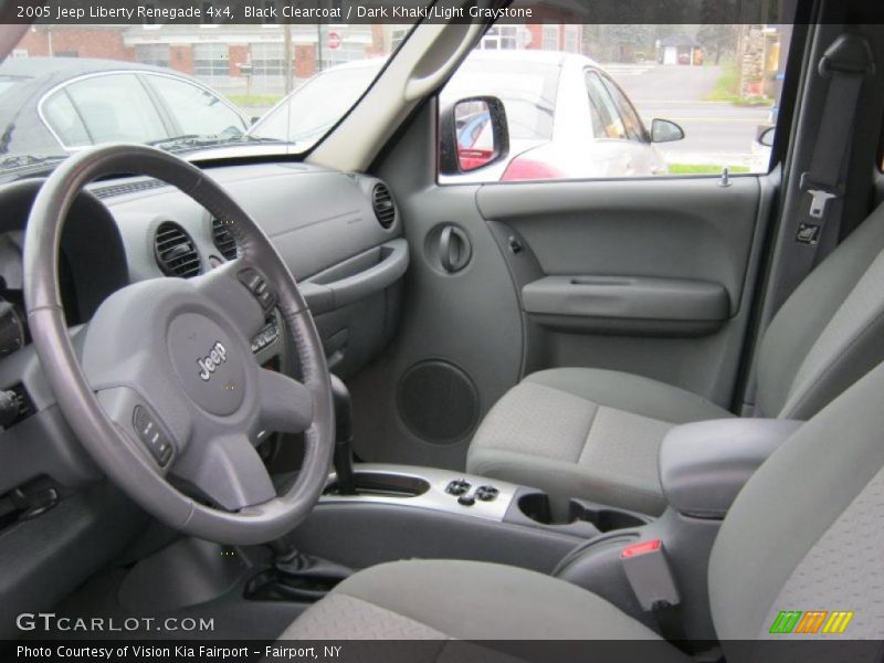 Black Clearcoat / Dark Khaki/Light Graystone 2005 Jeep Liberty Renegade 4x4