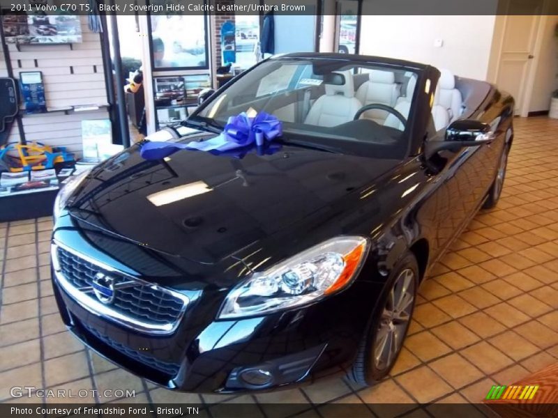 Black / Soverign Hide Calcite Leather/Umbra Brown 2011 Volvo C70 T5