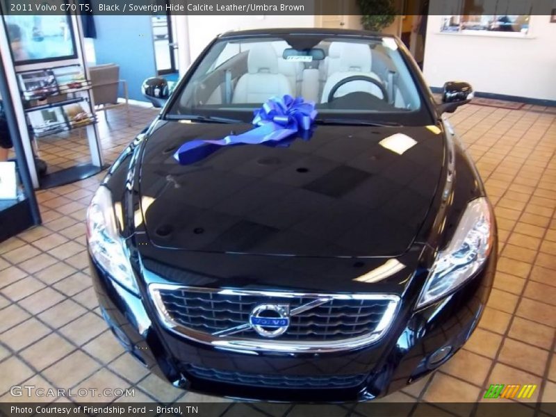 Black / Soverign Hide Calcite Leather/Umbra Brown 2011 Volvo C70 T5