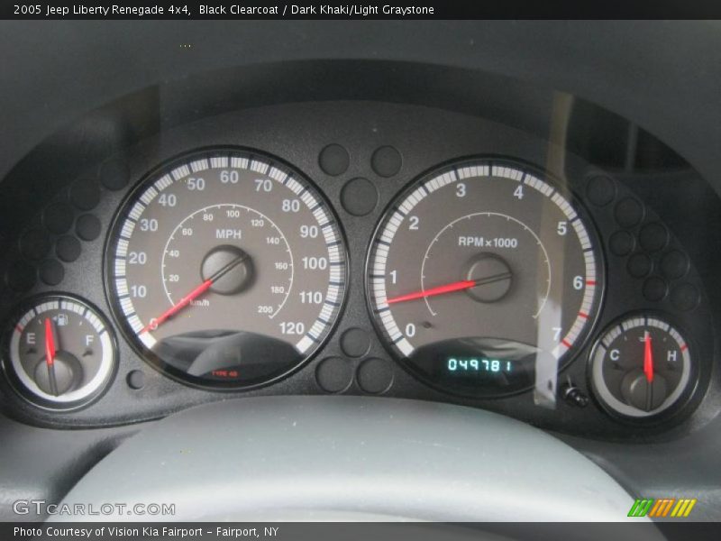 Black Clearcoat / Dark Khaki/Light Graystone 2005 Jeep Liberty Renegade 4x4