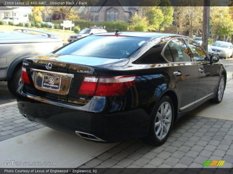 Obsidian Black / Black 2009 Lexus LS 460 AWD