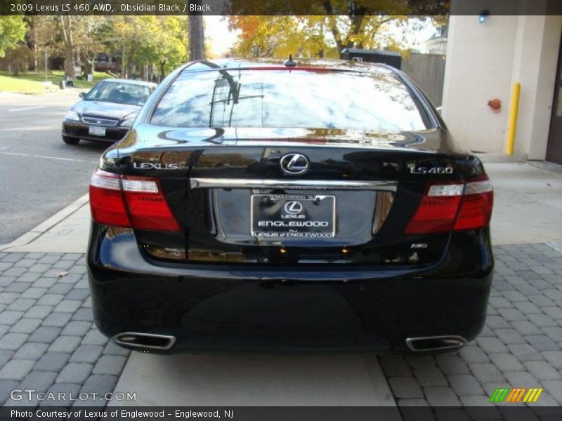 Obsidian Black / Black 2009 Lexus LS 460 AWD
