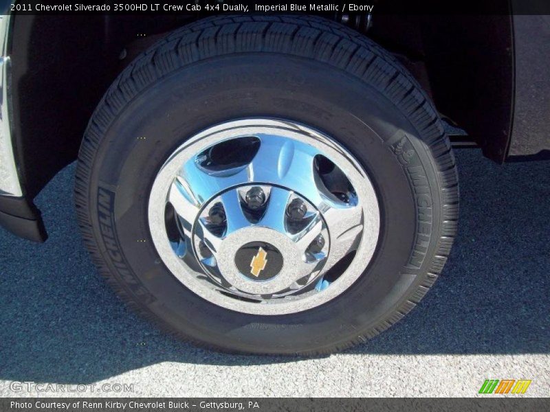 Imperial Blue Metallic / Ebony 2011 Chevrolet Silverado 3500HD LT Crew Cab 4x4 Dually
