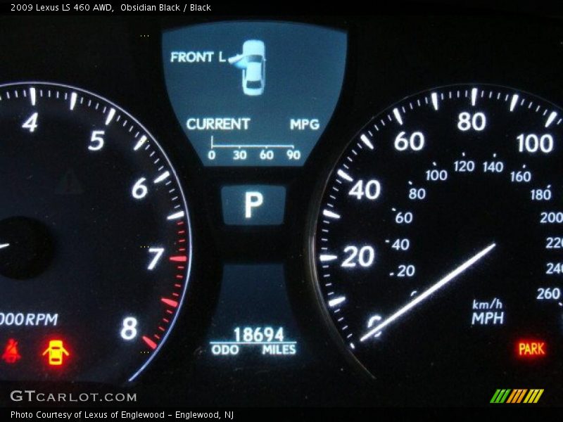 Obsidian Black / Black 2009 Lexus LS 460 AWD