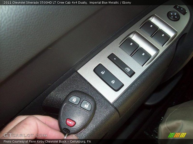 Imperial Blue Metallic / Ebony 2011 Chevrolet Silverado 3500HD LT Crew Cab 4x4 Dually