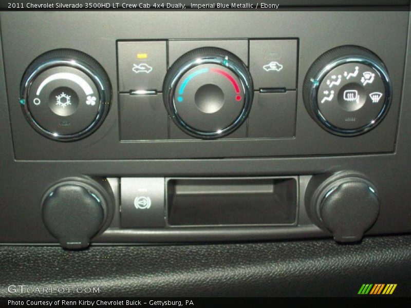 Imperial Blue Metallic / Ebony 2011 Chevrolet Silverado 3500HD LT Crew Cab 4x4 Dually