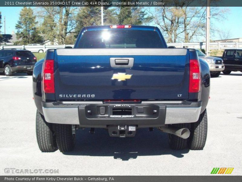 Imperial Blue Metallic / Ebony 2011 Chevrolet Silverado 3500HD LT Crew Cab 4x4 Dually