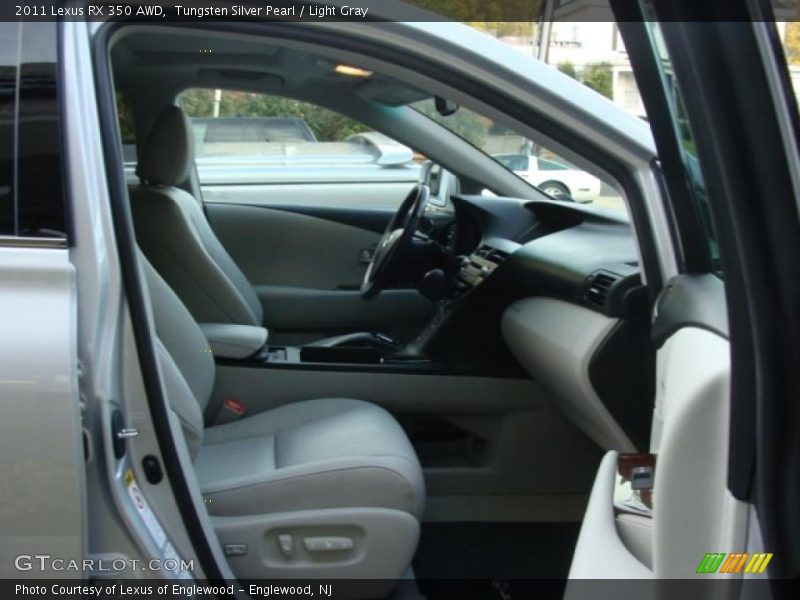 Tungsten Silver Pearl / Light Gray 2011 Lexus RX 350 AWD