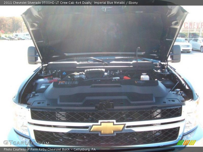 Imperial Blue Metallic / Ebony 2011 Chevrolet Silverado 3500HD LT Crew Cab 4x4 Dually