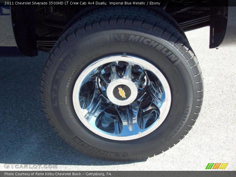 Imperial Blue Metallic / Ebony 2011 Chevrolet Silverado 3500HD LT Crew Cab 4x4 Dually