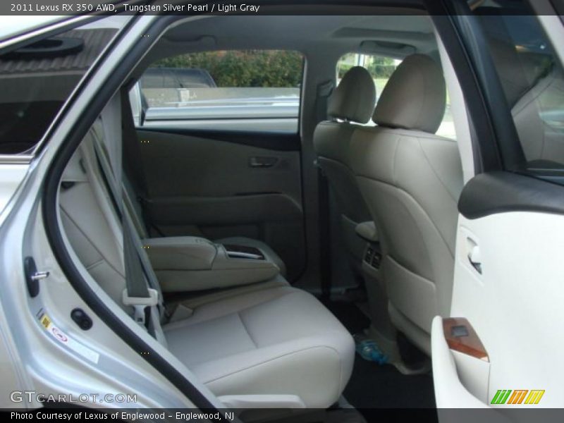 Tungsten Silver Pearl / Light Gray 2011 Lexus RX 350 AWD
