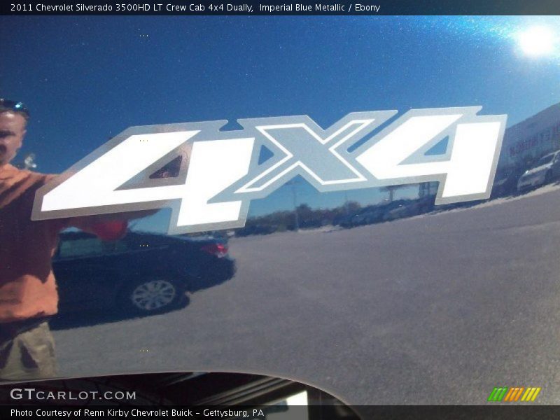 Imperial Blue Metallic / Ebony 2011 Chevrolet Silverado 3500HD LT Crew Cab 4x4 Dually