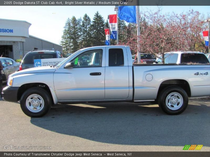 Bright Silver Metallic / Medium Slate Gray 2005 Dodge Dakota ST Club Cab 4x4