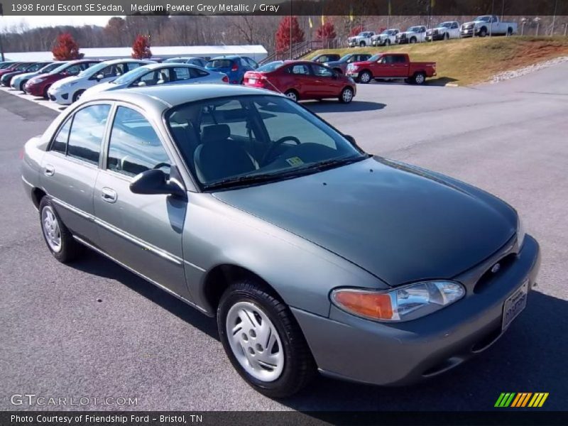 Medium Pewter Grey Metallic / Gray 1998 Ford Escort SE Sedan