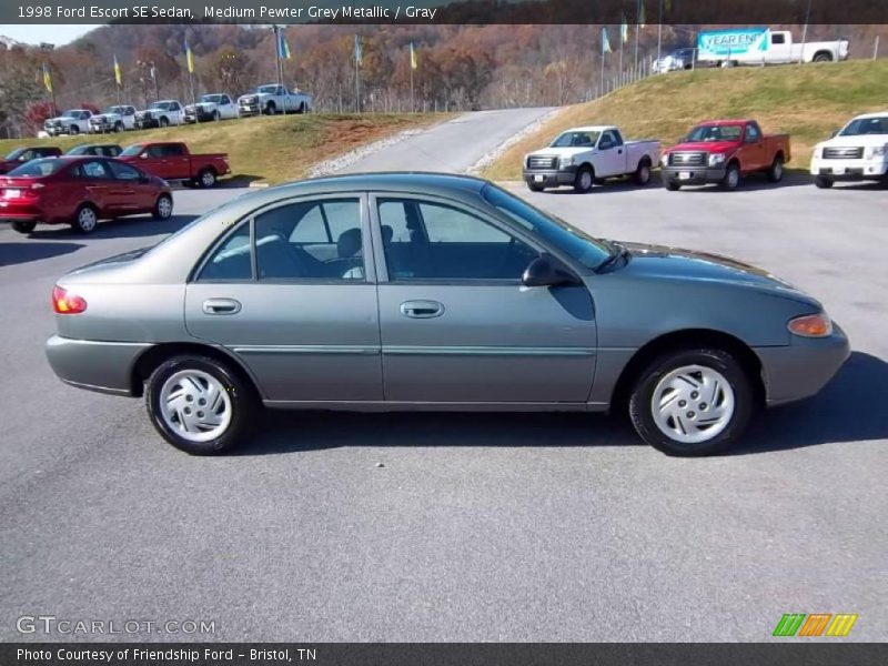 Medium Pewter Grey Metallic / Gray 1998 Ford Escort SE Sedan