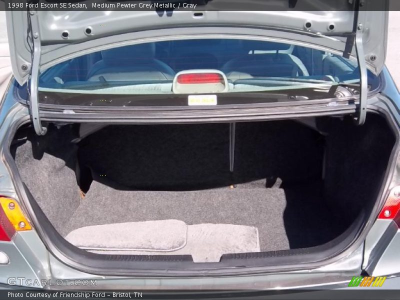 Medium Pewter Grey Metallic / Gray 1998 Ford Escort SE Sedan