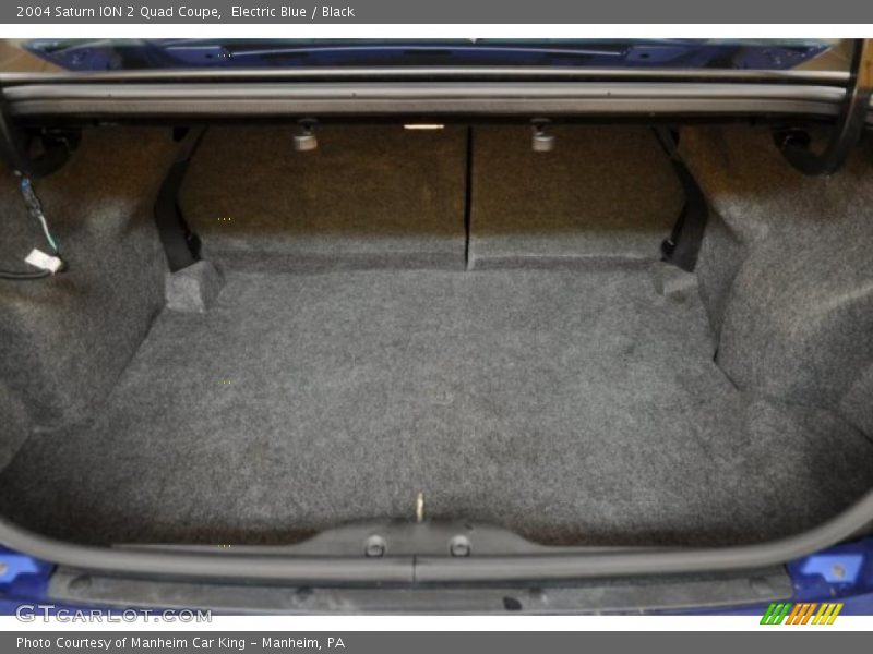 Electric Blue / Black 2004 Saturn ION 2 Quad Coupe
