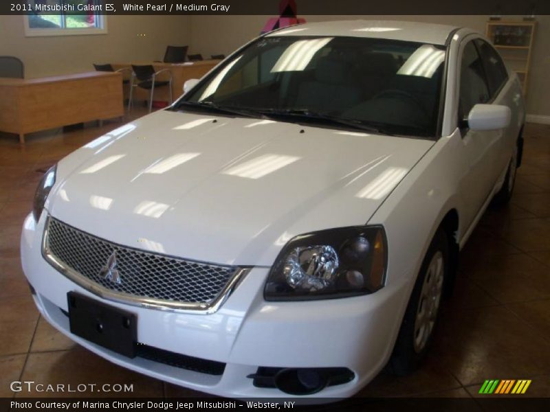 White Pearl / Medium Gray 2011 Mitsubishi Galant ES