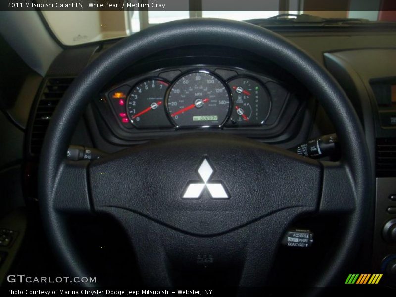 White Pearl / Medium Gray 2011 Mitsubishi Galant ES
