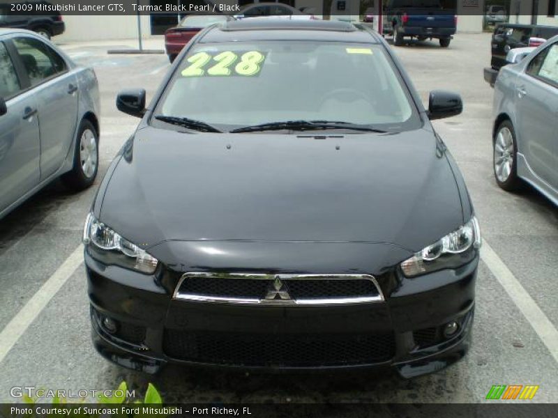Tarmac Black Pearl / Black 2009 Mitsubishi Lancer GTS