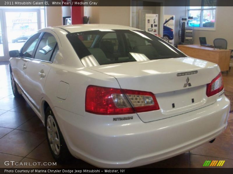 White Pearl / Medium Gray 2011 Mitsubishi Galant ES