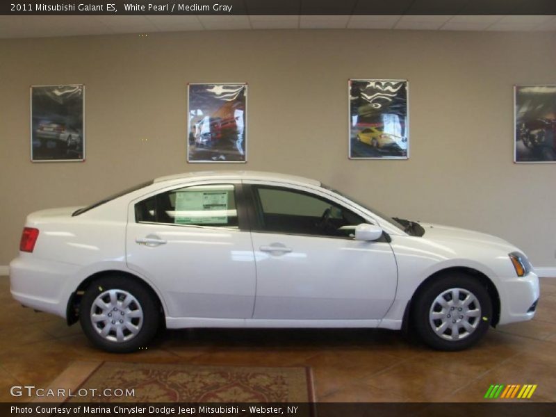 White Pearl / Medium Gray 2011 Mitsubishi Galant ES