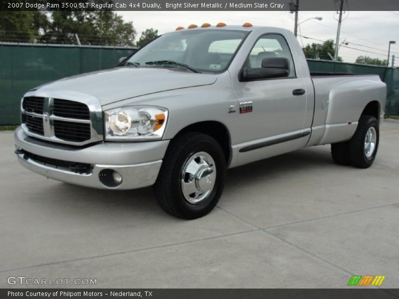 Front 3/4 View of 2007 Ram 3500 SLT Regular Cab 4x4 Dually