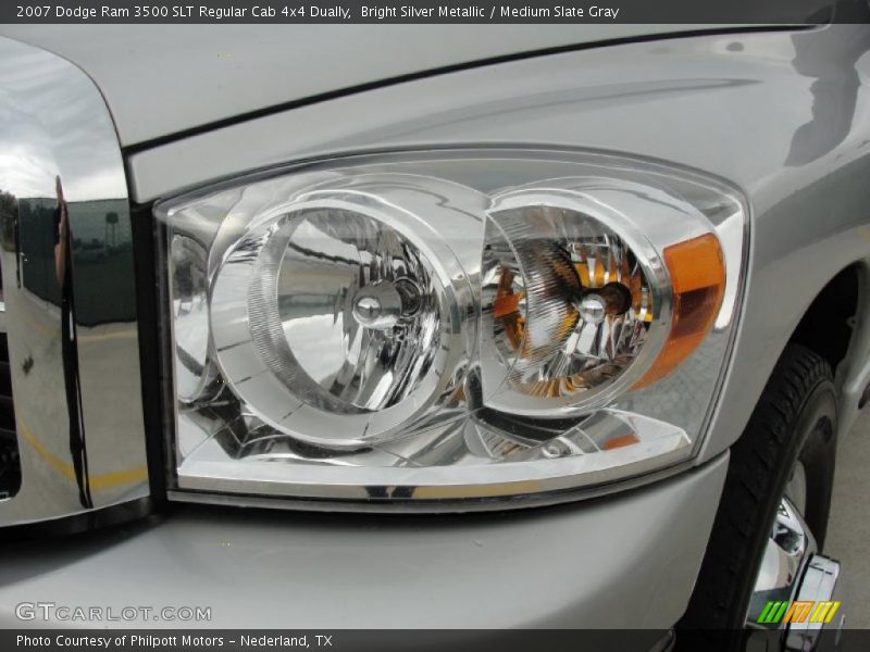 Bright Silver Metallic / Medium Slate Gray 2007 Dodge Ram 3500 SLT Regular Cab 4x4 Dually