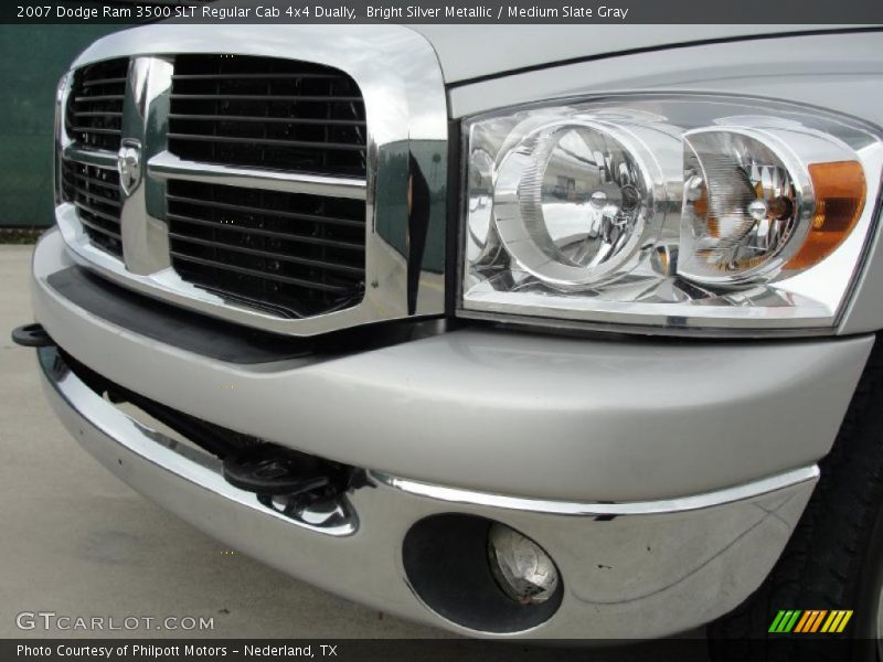 Bright Silver Metallic / Medium Slate Gray 2007 Dodge Ram 3500 SLT Regular Cab 4x4 Dually