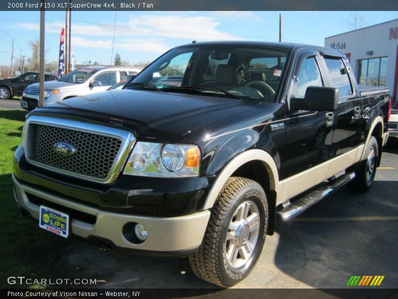 Black / Tan 2008 Ford F150 XLT SuperCrew 4x4