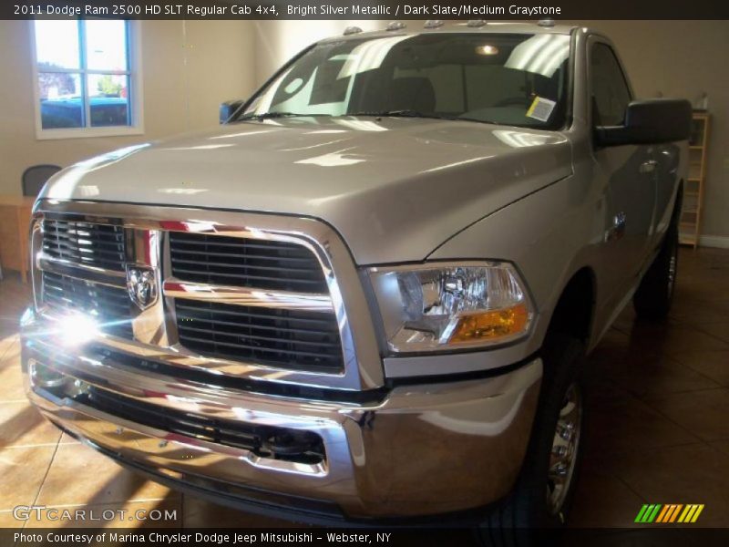 Bright Silver Metallic / Dark Slate/Medium Graystone 2011 Dodge Ram 2500 HD SLT Regular Cab 4x4