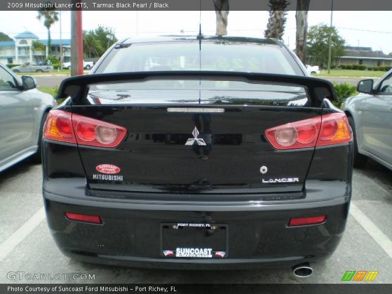 Tarmac Black Pearl / Black 2009 Mitsubishi Lancer GTS