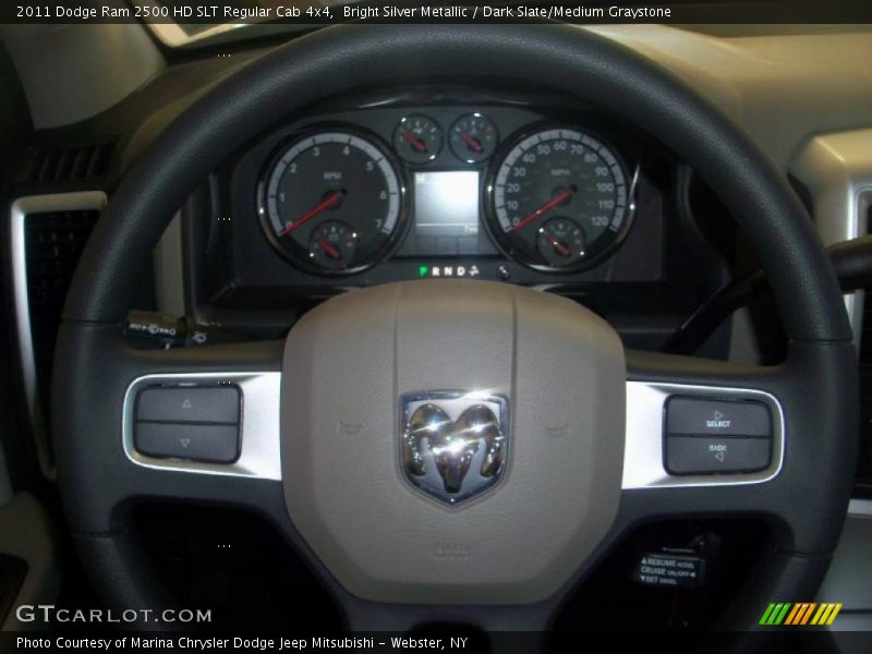 Bright Silver Metallic / Dark Slate/Medium Graystone 2011 Dodge Ram 2500 HD SLT Regular Cab 4x4