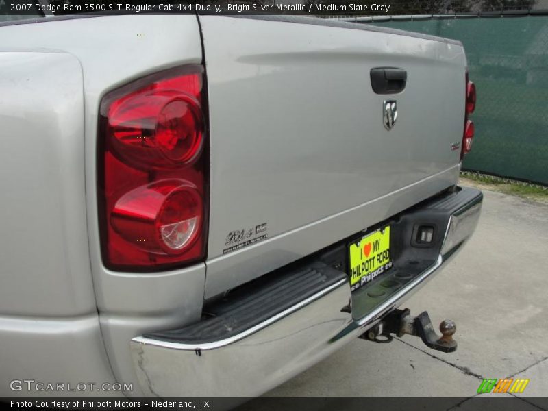 Bright Silver Metallic / Medium Slate Gray 2007 Dodge Ram 3500 SLT Regular Cab 4x4 Dually