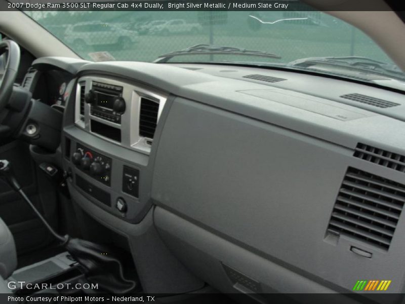 Bright Silver Metallic / Medium Slate Gray 2007 Dodge Ram 3500 SLT Regular Cab 4x4 Dually