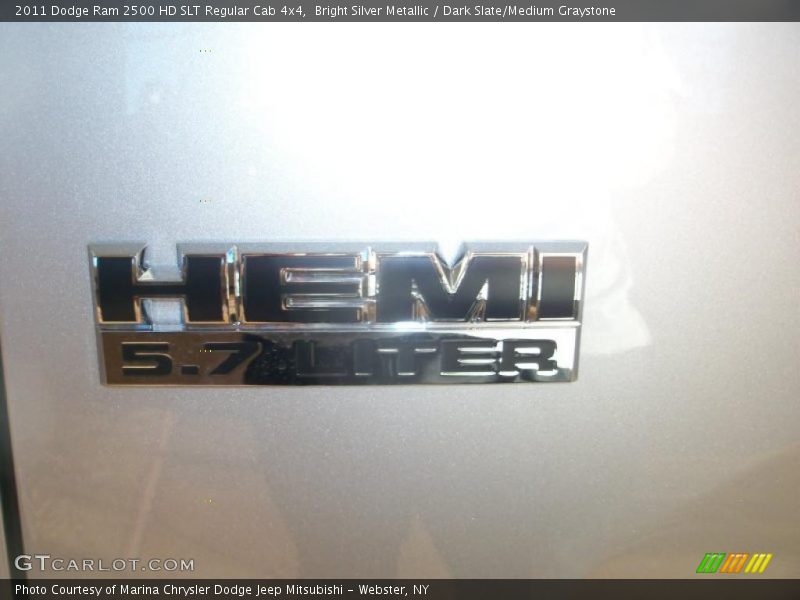Bright Silver Metallic / Dark Slate/Medium Graystone 2011 Dodge Ram 2500 HD SLT Regular Cab 4x4