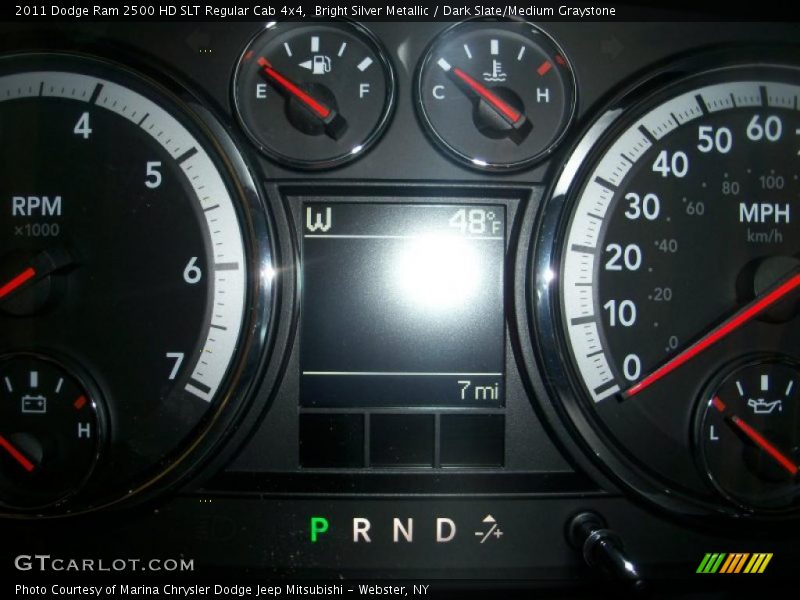 Bright Silver Metallic / Dark Slate/Medium Graystone 2011 Dodge Ram 2500 HD SLT Regular Cab 4x4