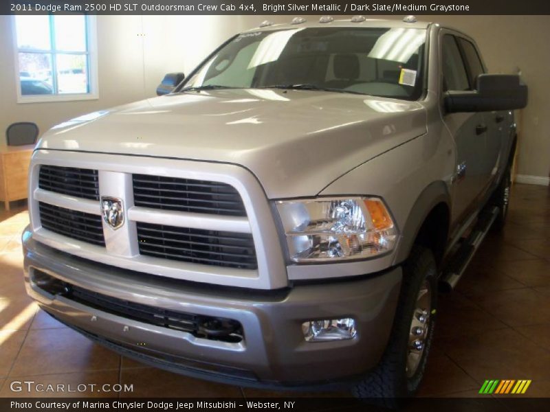 Bright Silver Metallic / Dark Slate/Medium Graystone 2011 Dodge Ram 2500 HD SLT Outdoorsman Crew Cab 4x4