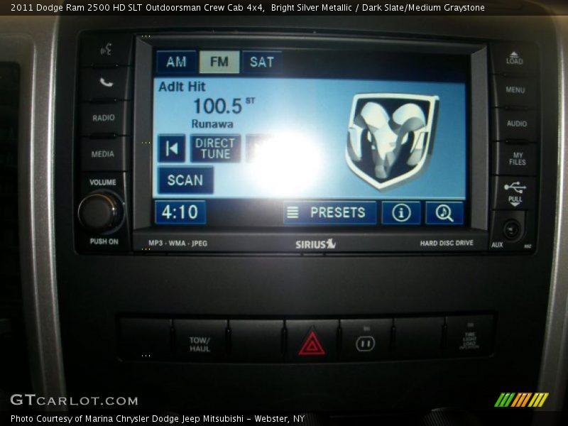 Controls of 2011 Ram 2500 HD SLT Outdoorsman Crew Cab 4x4