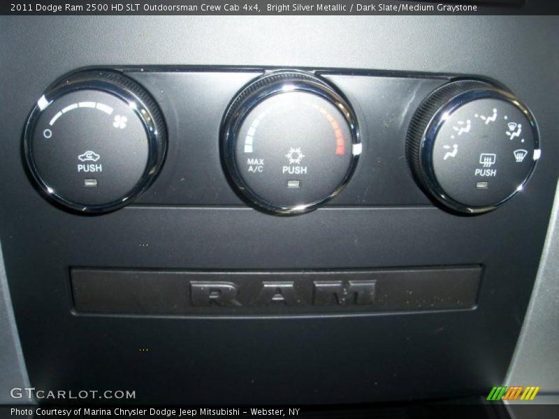 Controls of 2011 Ram 2500 HD SLT Outdoorsman Crew Cab 4x4