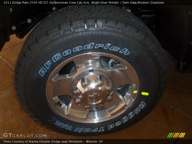 Bright Silver Metallic / Dark Slate/Medium Graystone 2011 Dodge Ram 2500 HD SLT Outdoorsman Crew Cab 4x4
