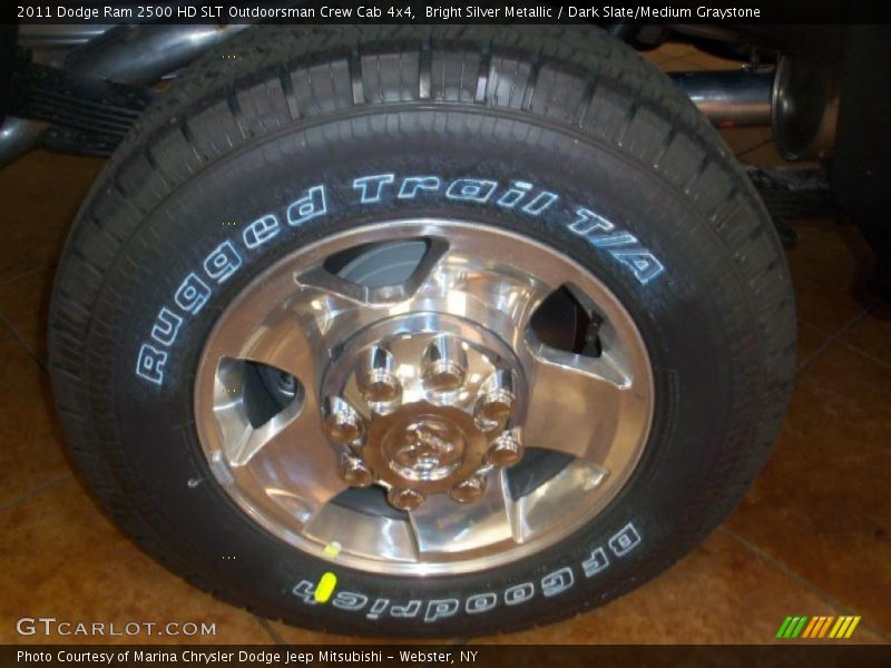 Bright Silver Metallic / Dark Slate/Medium Graystone 2011 Dodge Ram 2500 HD SLT Outdoorsman Crew Cab 4x4