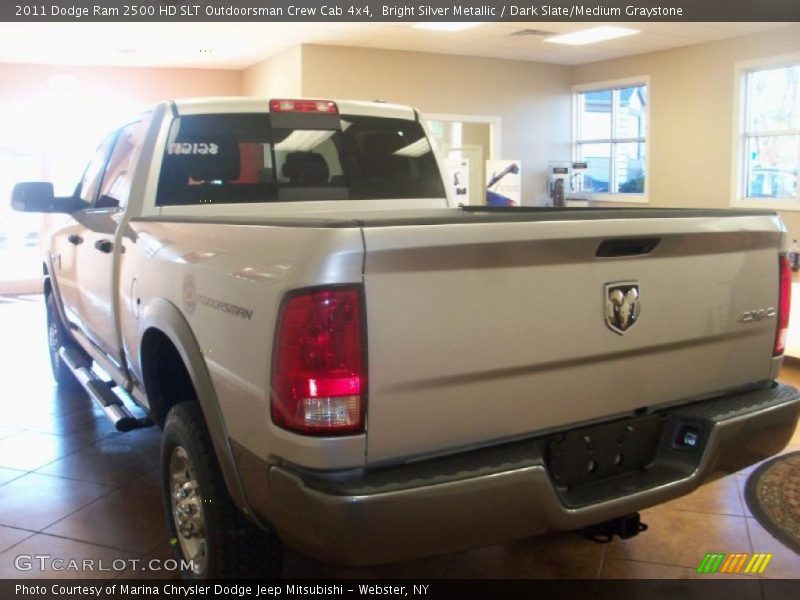 Bright Silver Metallic / Dark Slate/Medium Graystone 2011 Dodge Ram 2500 HD SLT Outdoorsman Crew Cab 4x4