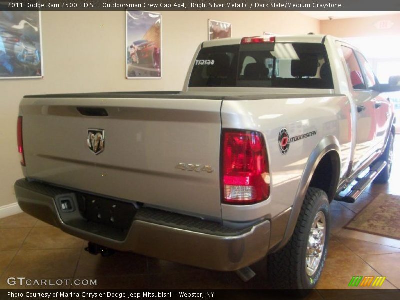 Bright Silver Metallic / Dark Slate/Medium Graystone 2011 Dodge Ram 2500 HD SLT Outdoorsman Crew Cab 4x4