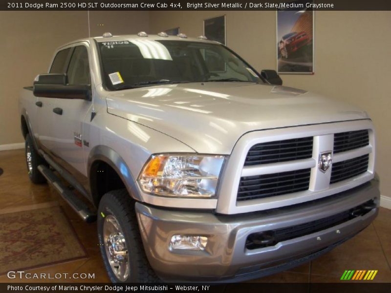 Bright Silver Metallic / Dark Slate/Medium Graystone 2011 Dodge Ram 2500 HD SLT Outdoorsman Crew Cab 4x4