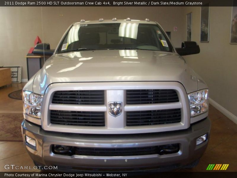 Bright Silver Metallic / Dark Slate/Medium Graystone 2011 Dodge Ram 2500 HD SLT Outdoorsman Crew Cab 4x4