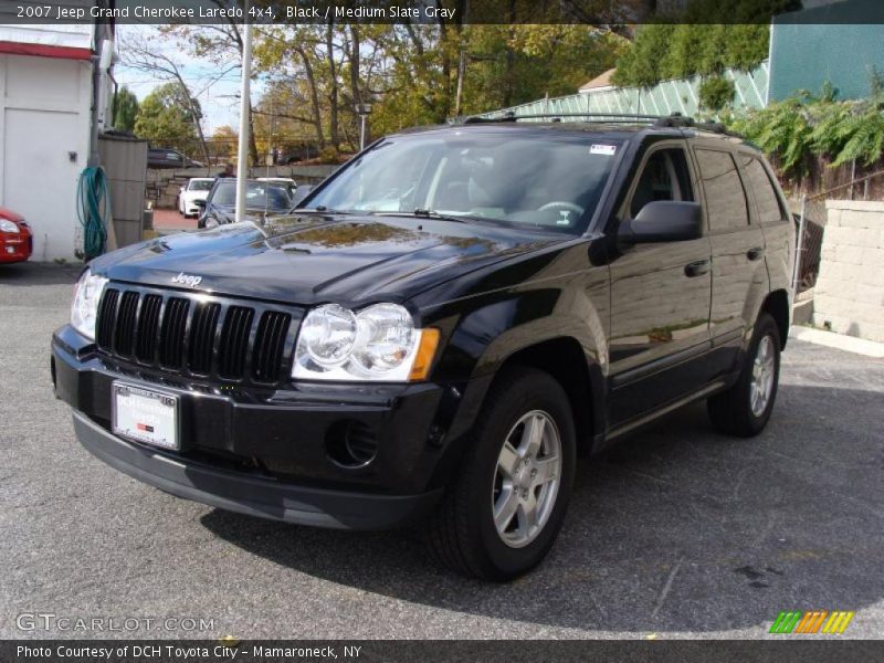 Black / Medium Slate Gray 2007 Jeep Grand Cherokee Laredo 4x4