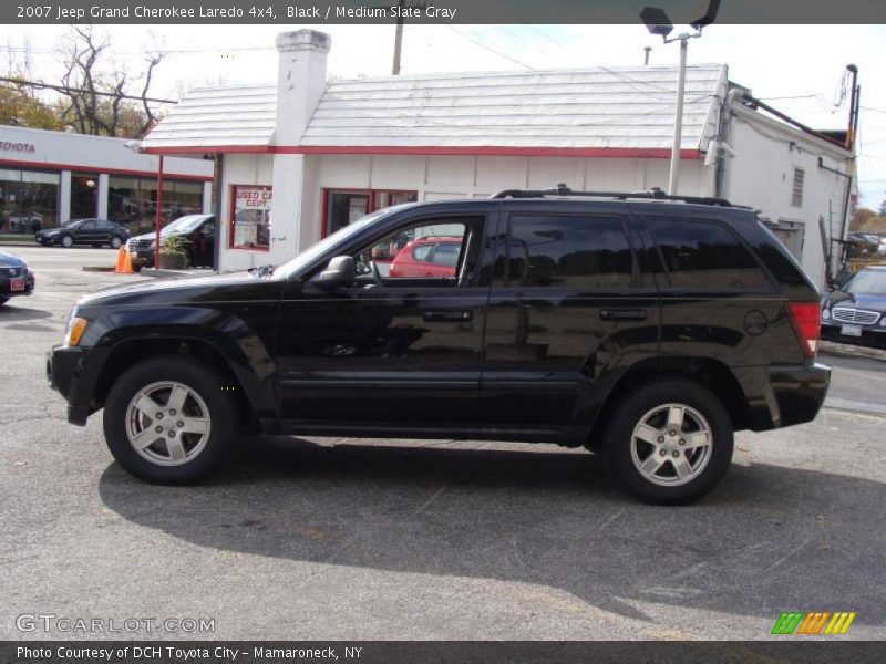 Black / Medium Slate Gray 2007 Jeep Grand Cherokee Laredo 4x4